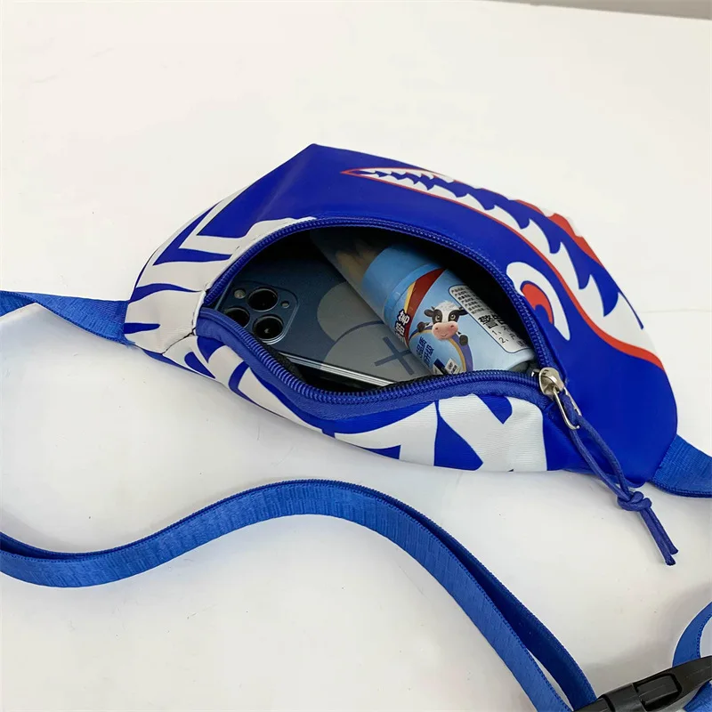 Нагрудная сумка От 3 до 6 лет детская 2020 с камуфляжным принтом в виде акулы - купить