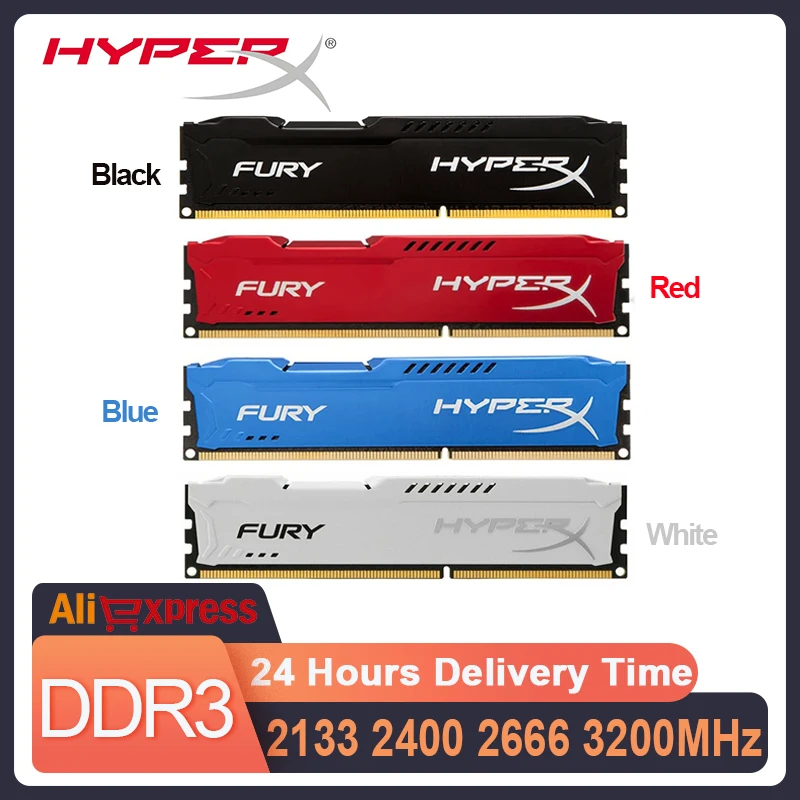 Оперативная память HyperX DDR3 8/16 Гб 1600 МГц