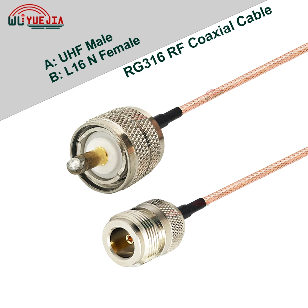 1 шт. медный коаксиальный кабель PL259 S0239 SL16 UHF на L16 N RG316