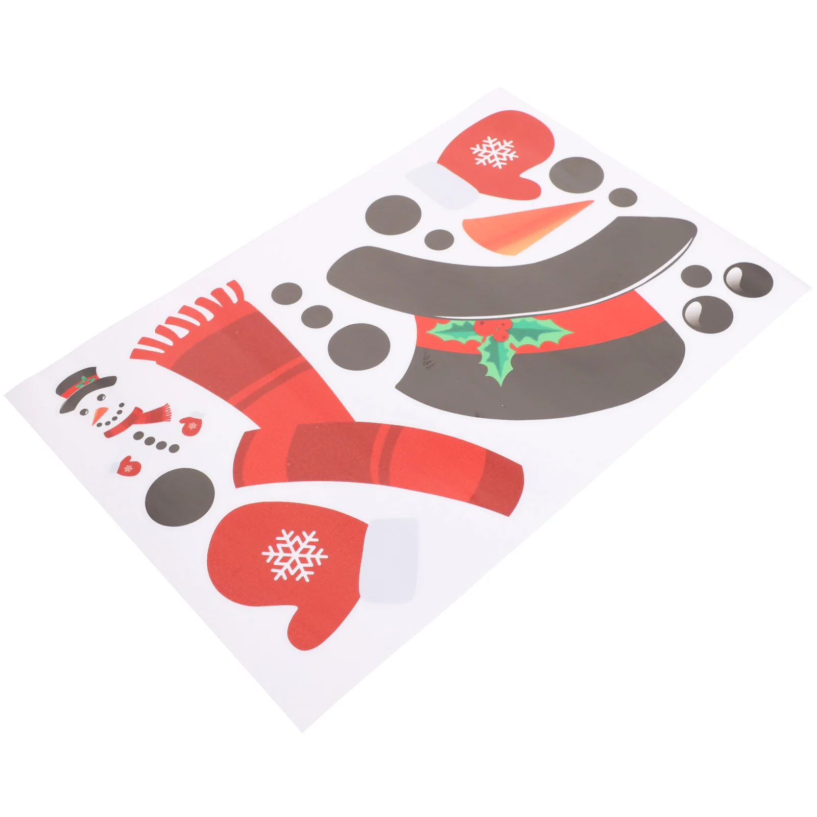 

Christmas Sticker Snowman Decal Door Refrigerator Decorations Garage Decoration Window Cartoon Adhesive Self Fridge Decorative