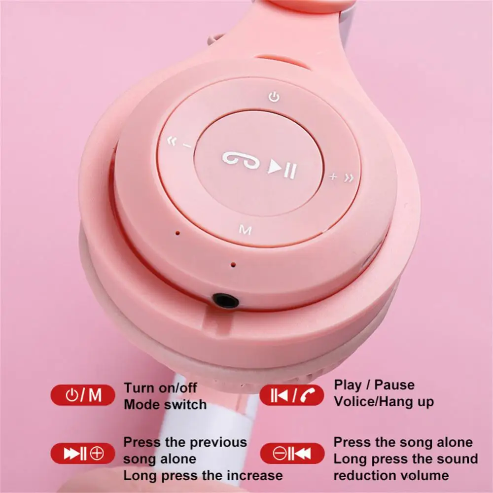 Беспроводные наушники со светодиодсветодиодный подсветильник кой с микрофоном