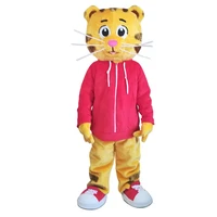 cartoon red tiger mascot costume stage event performance cosplay furry suits walking puppet costume