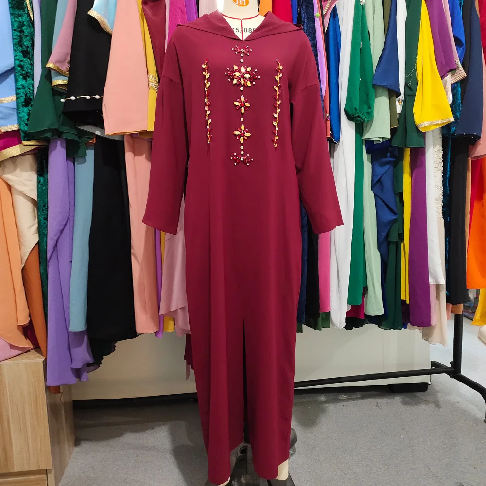 Ramadan Eid Mubarak Abaya Dubai Kaftans for Women Turkey Islam Prayer Clothes Modest Outfit Arabic Muslim Dress Djellaba Femme