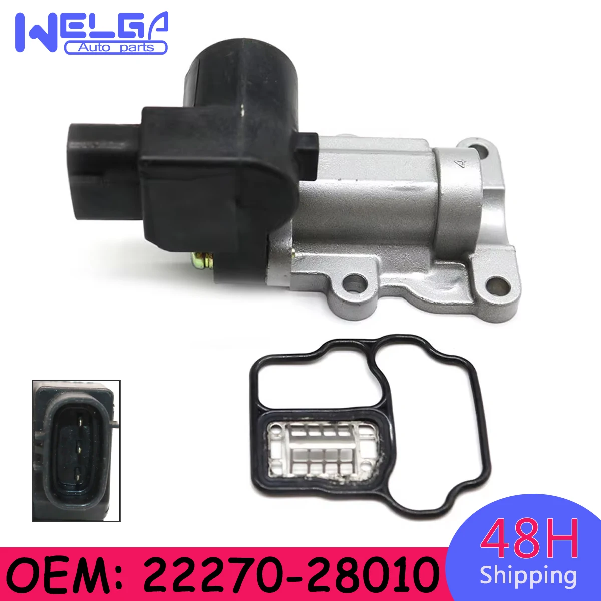 

1X новый 22270-28010 клапан регулирования воздуха холостого хода для Toyota-RAV4- Highlander 2001-2003 автомобильные аксессуары 2227028010 Клапаны 22270 28010