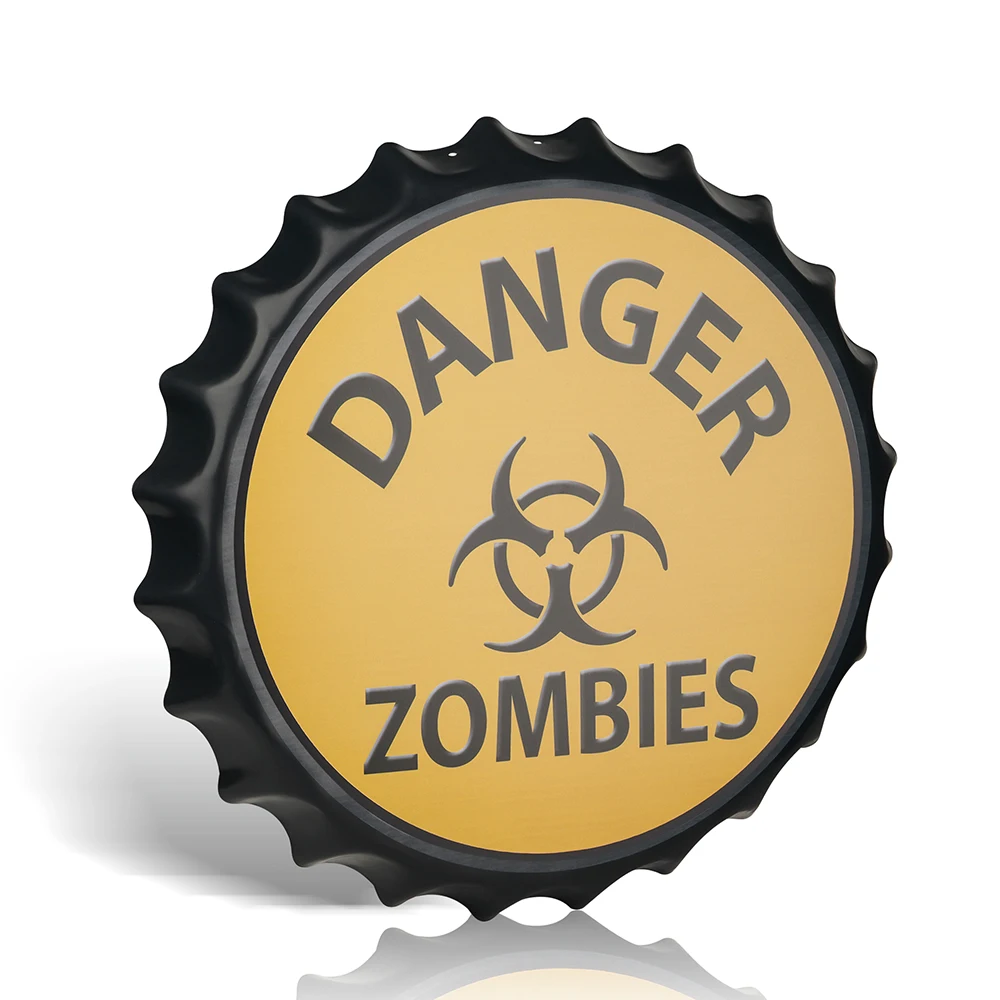 

Наклейка на стену с изображением опасных зомби