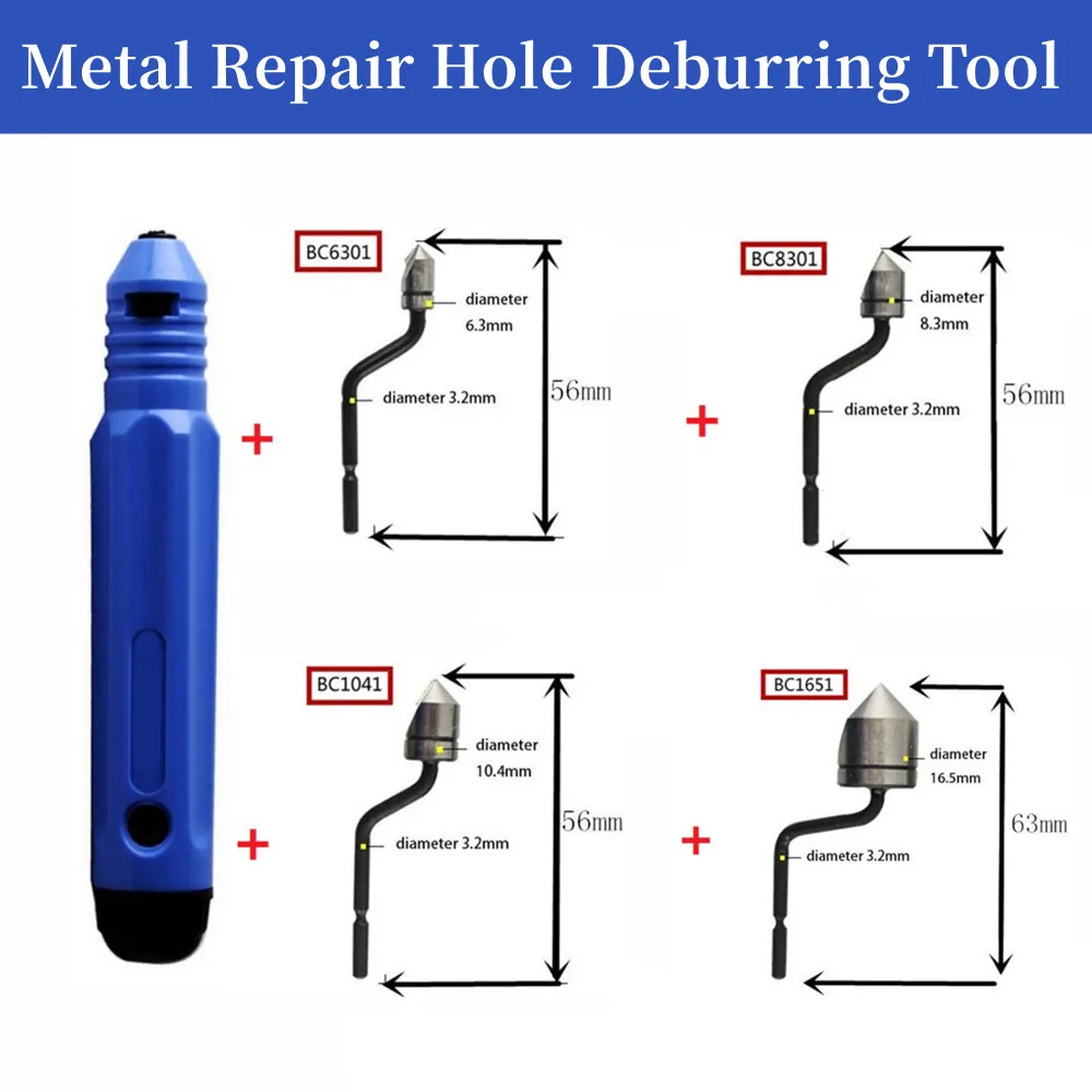 Handle Burr Metal Repair NB Hole Deburring Tool Handle With BC6301/8301/1041/1651 Chamfering Cutter Head Set Remover Hand Tool