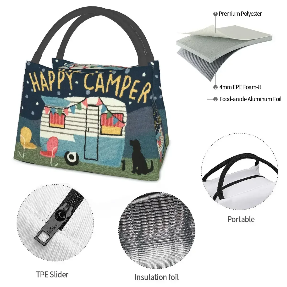 Сумка для обеда Liora Manne картина маслом забавный ланч-бокс детского офиса