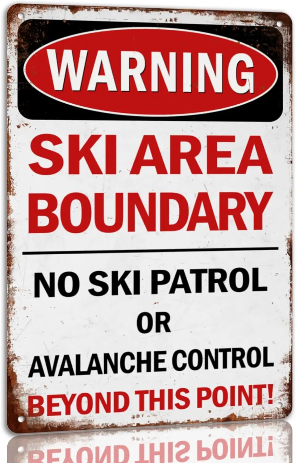 Жестяной знак для горнолыжной зоны винтажные металлические знаки забавный
