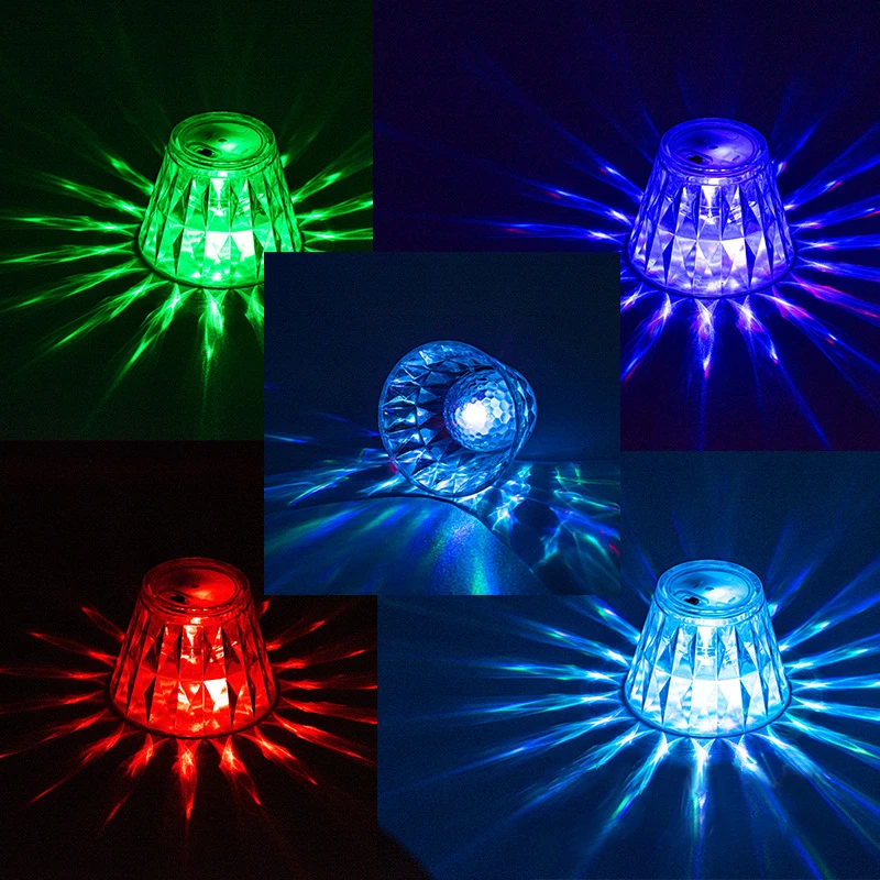 

Acrylic Crystal LED Light Illuminated Scene Arrangement Lights Atmosphere Lamp Projection Lamp For Bar Bedside Restaurant Home