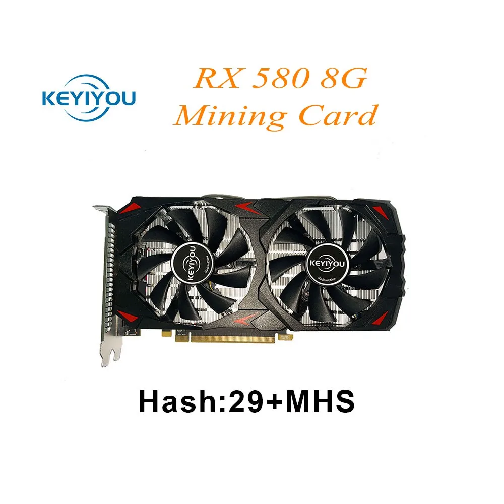Видеокарта RX 580 8 Гб 256 бит 2048SP GDDR5 графические карты для AMD Radeon Mining Rig Miner Gaming |