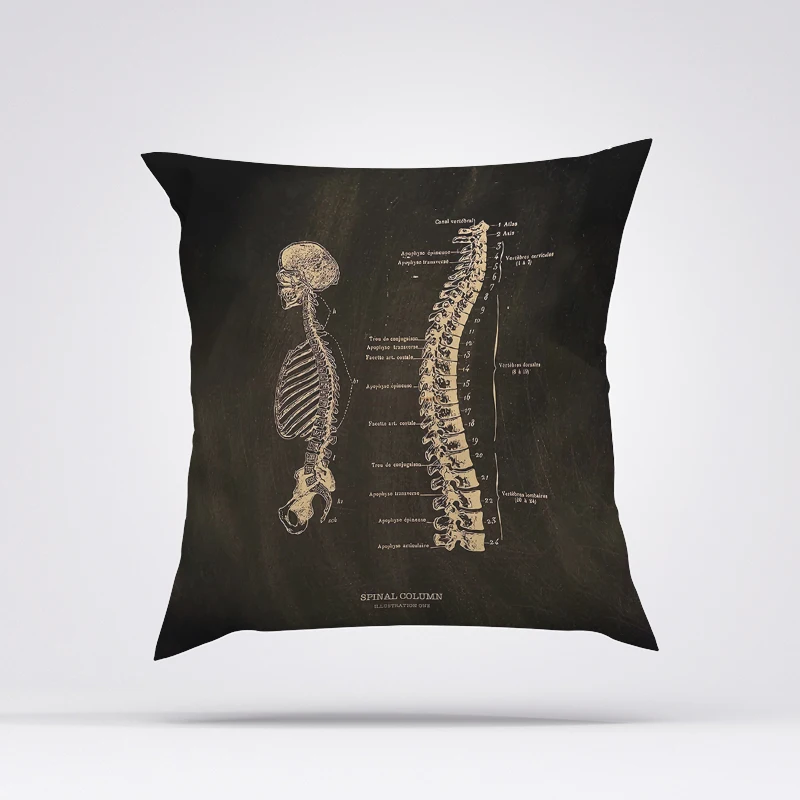 

Body Pillow Cover 40x40 Anatomical Skeleton Decorative Pillows Cushions Home Decor Pillowcases 50x50 Pilow Cases Cushion Covers