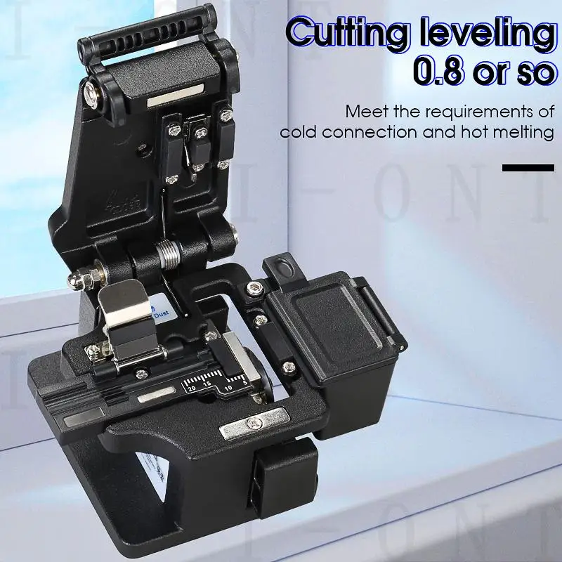 2021 new AUA-X0 High-precision fiber cleaver with waste fiber box, fiber optic cable cutter, fiber fusion splicer cutter