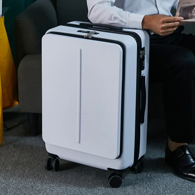 

Case Men Universal Wheel Trolley 20"24"inch NEW Rolling Luggage with Laptop Bag Business Travel Suitcase S12960-S12974 Morliron