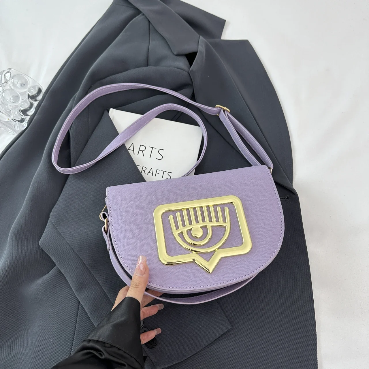 2024 Новая роскошная женская брендовая сумка через плечо из искусственной кожи в