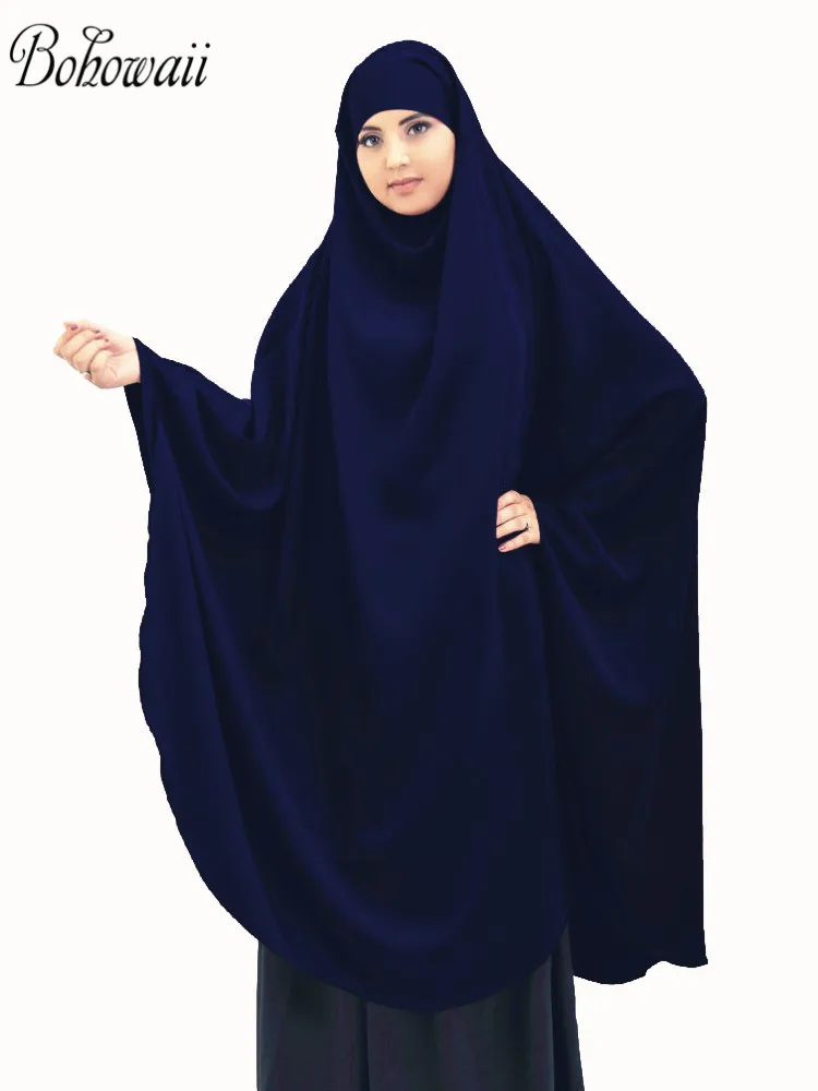 Abaya Prayer Garment Long Khimar Muslim Traditional Festival Jersey Hijab Clothes Light Soft Comfortable Tenue Musulmane Femme