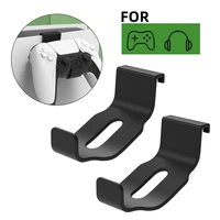 2pcs universal headphone gamepad holder bracket hanger storage for ps5 for xbox series x host headset support hook game console