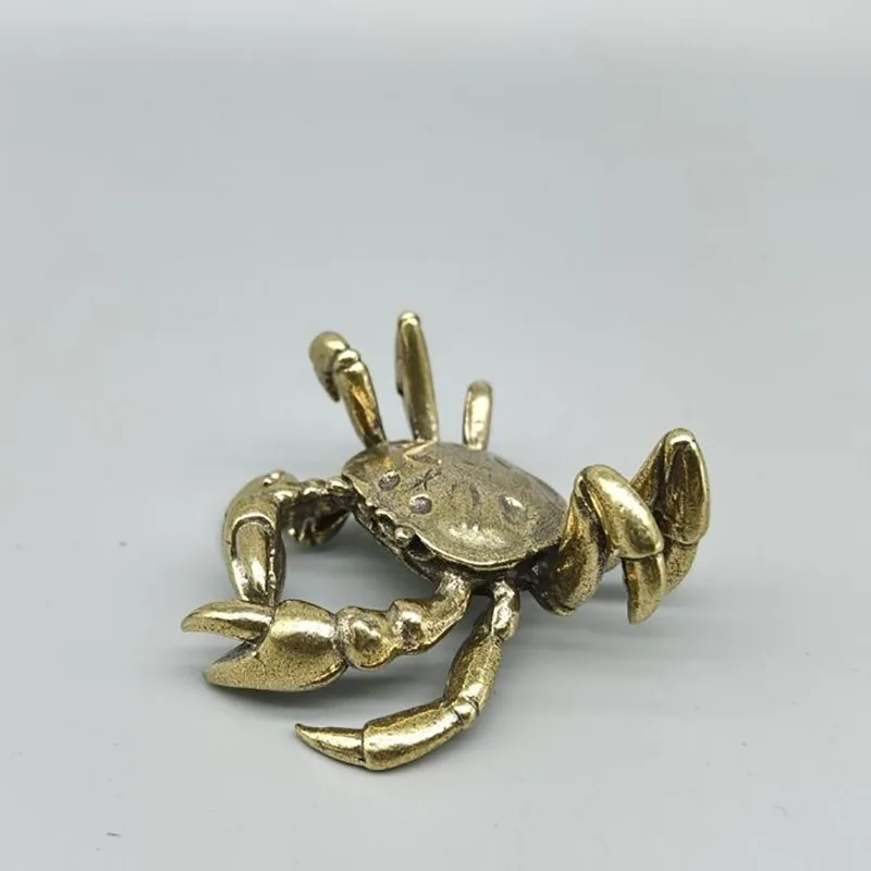 

Antique Brass Wealth Comes from Every Direction Crab Small Ornaments Antique Collection Copper Pure Copper Little Crab Decoratio