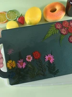 silicone try molds for resin large rectangle resin mould with handles flower pattern rolling tray resin moulds for snacks fruit