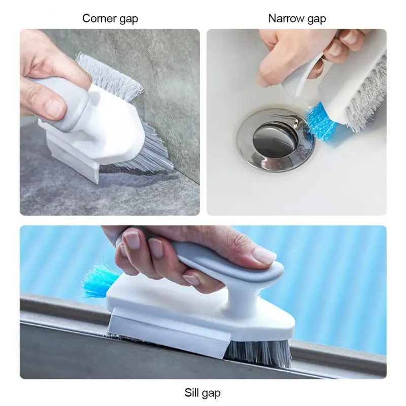 

Convenient Wall Washing Brush Portable Gap Cleaning Brush Household Corner Cleaning Tools Bathroom Tile Floor Handheld Gap Brush