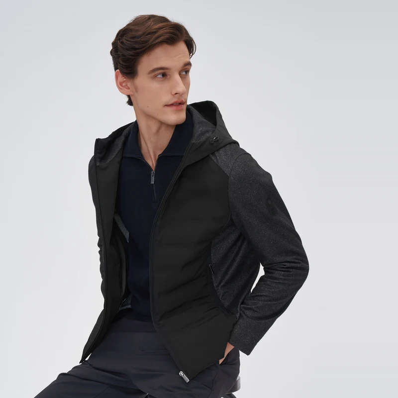 BOSIDENG зимняя пуховая куртка для мужчин 90% гусиный пух с капюшоном теплая умная