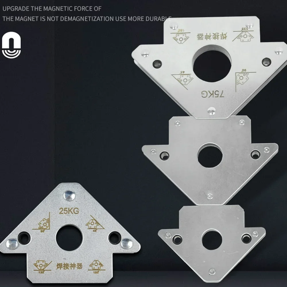 1 шт. магнитный фиксатор для сварки с отверстием позиционирования 45 ° 90 135