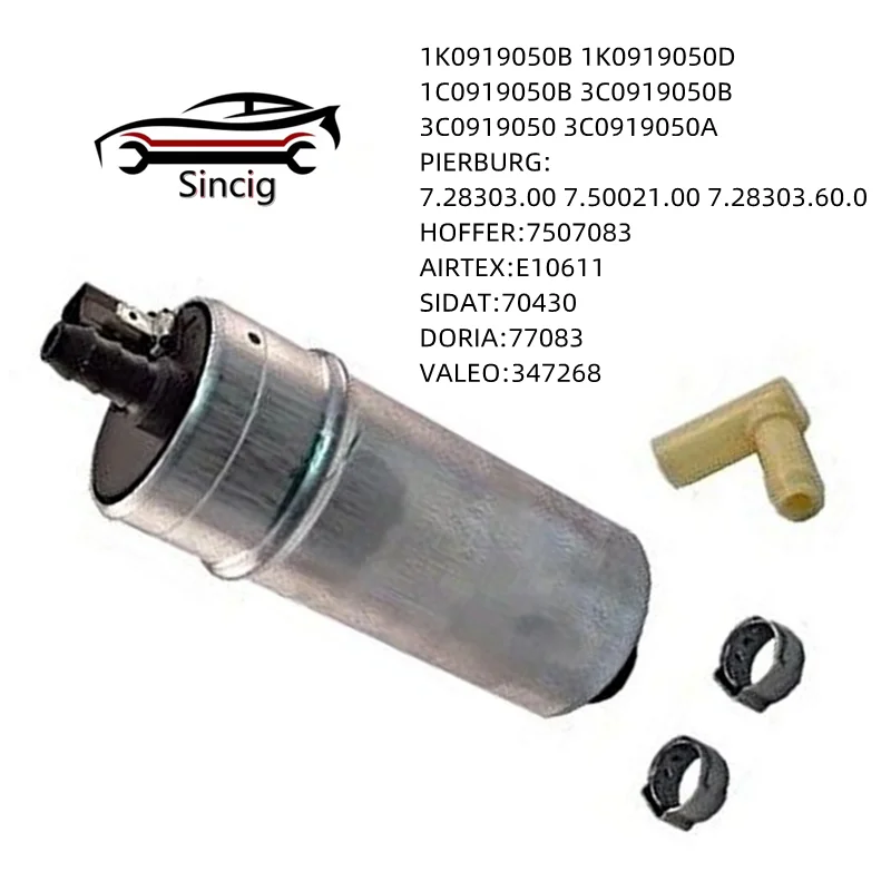 Топливный насос для AUDI VW SEAT 1K0919050B 1K0919050D 1C0919050B 3C0919050B 7.28303.60.0 3C0919050 7507083 E10611 70430 347268