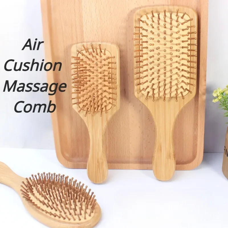 

1 шт., Антистатическая расческа для волос, из бамбука и дерева