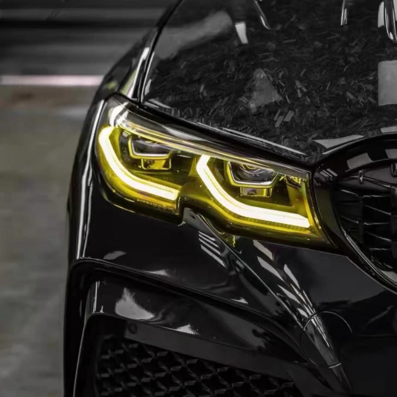 Лимонно-желтый DRL Ch для BMW 3 серии 2019-2022 лазерные дневные ходовые огни ангельские