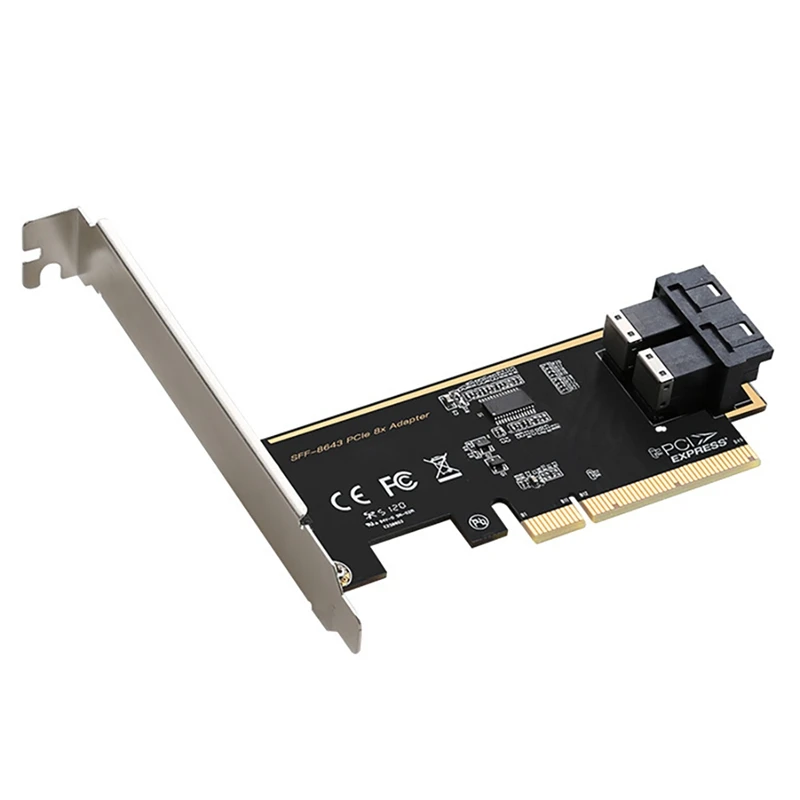

PCIE Adapter Card PCIE X8 To Dual-Port U2 SFF8639 Interface Nvme Solid State Drive Adapter Board