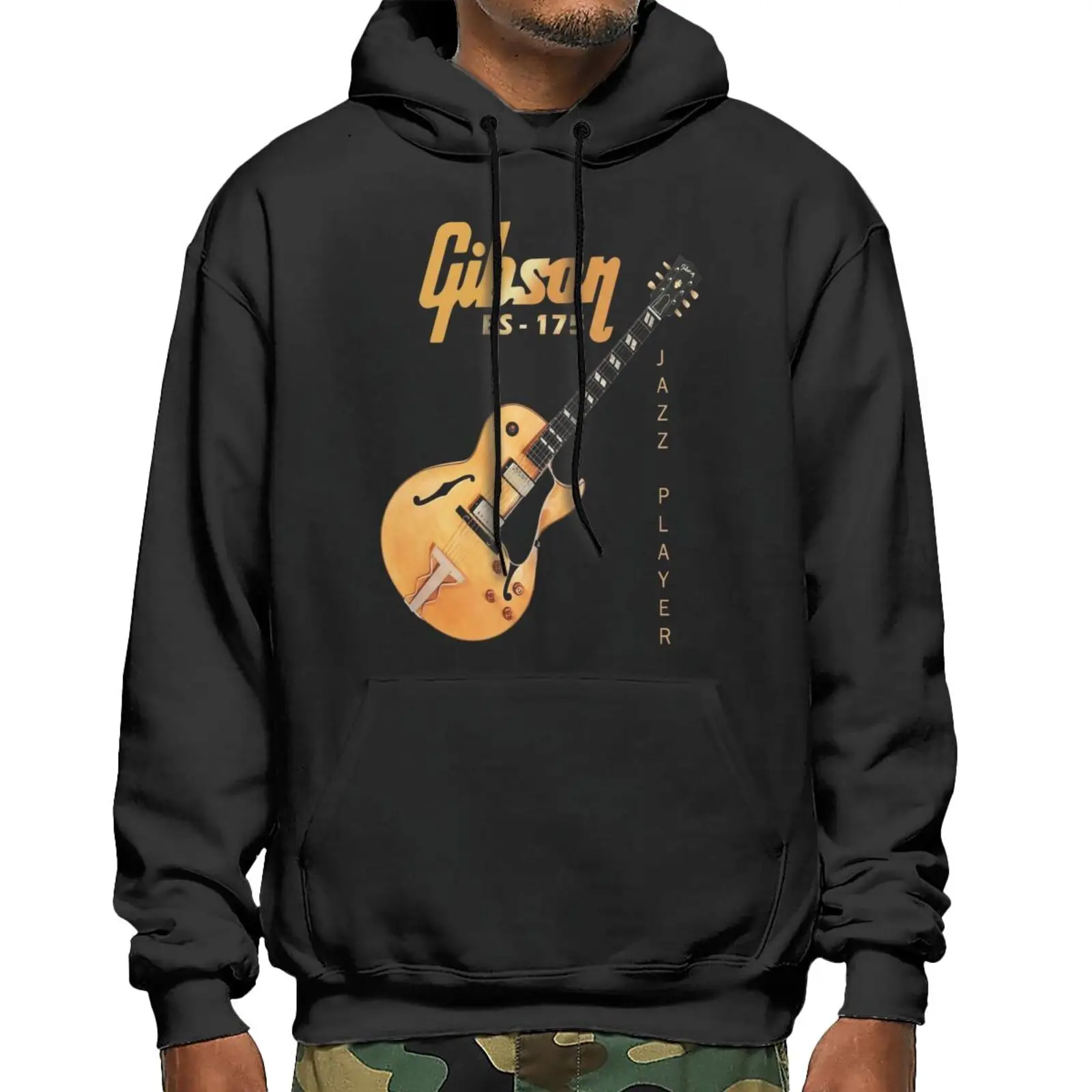 

Gibson Es-175 Jazz Guitar Player Sweatshirts Hoodies Sweater Male Clothes Men Anime Hoodie Hooded Sweatshirts Men's Sweatshirt