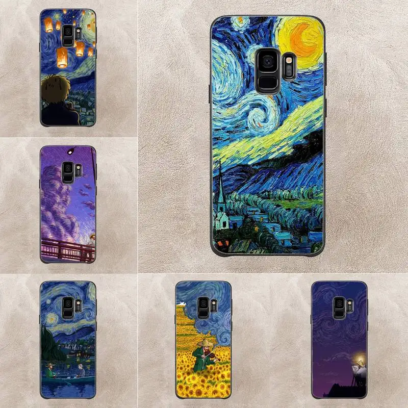 

Art Van Gogh Oil Painting Phone Case For Samsung Galaxy J200 J2 Prime J2 Pro J6 2018 J250 J4 Plus J415 J5 Prime J7