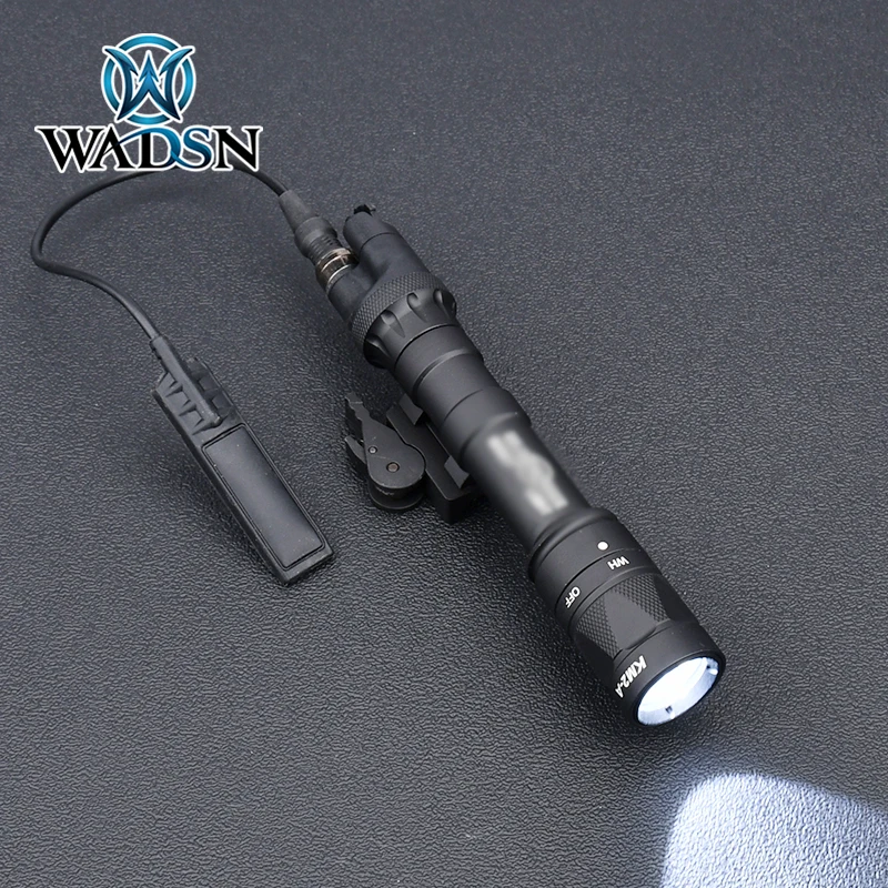 Tactical M622V Surefir Flashlight LED Strobe Light Quick Removal Base Dual-function Upgraded Tail Cover M300 M600 Fit 20mm Rail