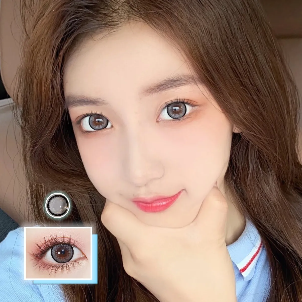 

Взрывобезопасные серые линзы для глаз, маленькие красивые линзы для близорукости, цветные контактные линзы для фотоэлементов с диоптриями по рецепту