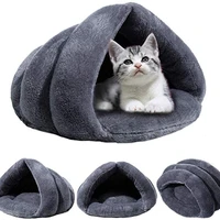 warm cozy pet bed machine washable pet house for dogcat soft kitten sleeping plush pet nest kennel winter cave small medium pet
