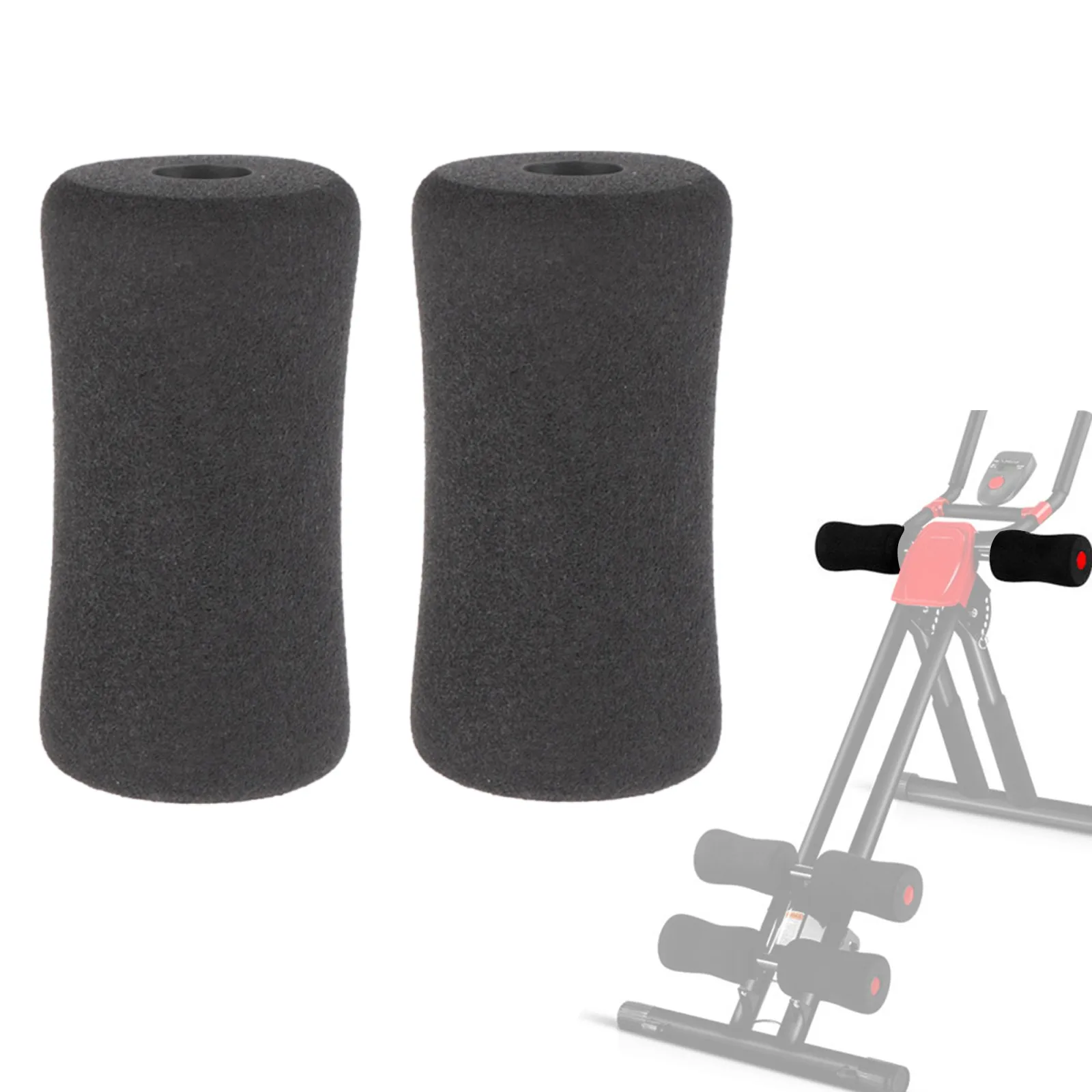 2 Pcs Foot Foam Pads Rollers Replacement For Leg Extension For Weight Bench Home Gym Exercise Machines Equipments