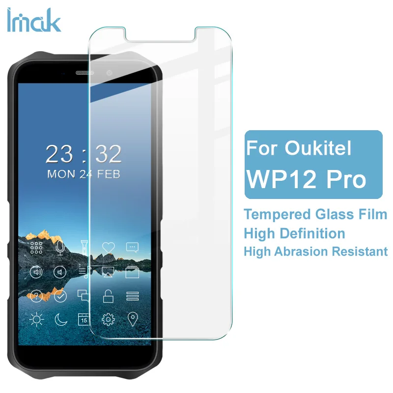 

Imak for Oukitel WP12 Pro/Oukitel WP8 Pro/Oukitel K9 Pro/Oukitel C19 Pro Tempered Glass 9H Explosion-proof Glass High Definition