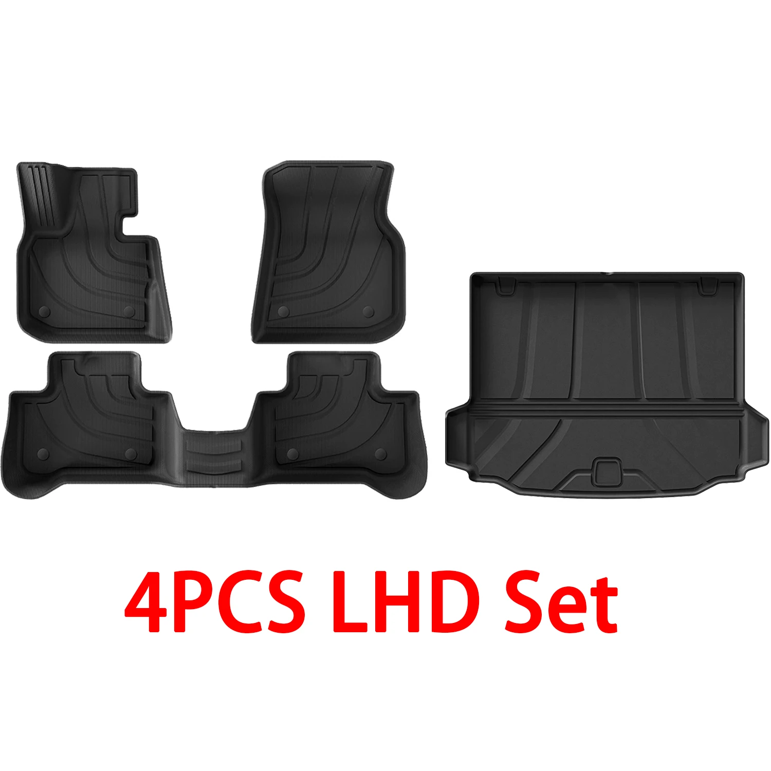 

Для BMW X3 и X4 2018-2024 (НЕ 2025) Напольные коврики и вантажный коврик из ТПЭ, всепогодный напольный коврик, 2-й рядные коврики для спинки, коврик в багажник