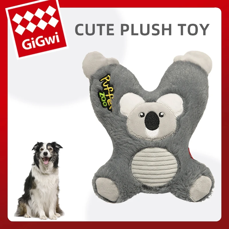 

GiGwi Safe Dog Training Toy Zoo Series Indeformable Lightweight Dog Chew Interactive Toy Party Gifts Dog Squeaky Plush Sound Toy