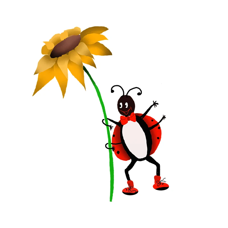 

ПВХ наклейки с божьей коровкой