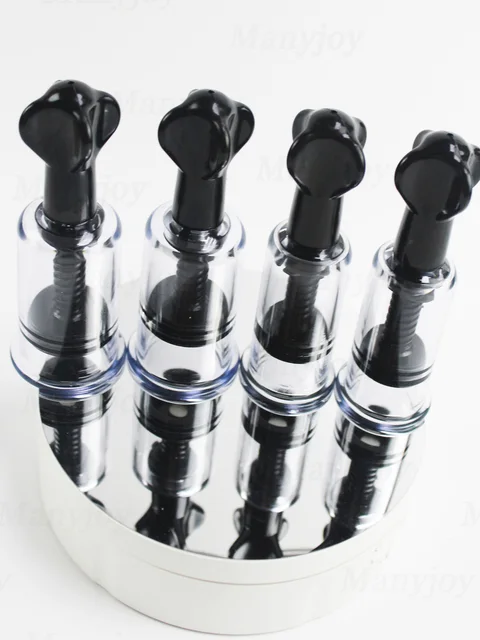 Adult Plastic Nipple Suction Cups Sex Toy Clear Black Rotating Vacuum Twist Breast Sucker Women Men Boobs Enlarger Pump Products 2