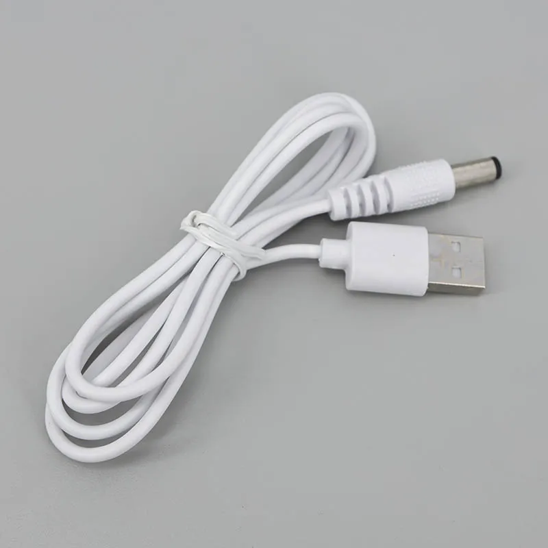 

100 см белый порт USB «папа» к «папа» постоянного тока 5 В 5,5 x 2,1 мм Кабель питания для зарядки Разъем типа «бочка» USB 2.0 DC5V Вилка 1 м