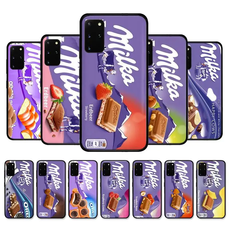 

Chocolate Milka Box Phone Case for Samsung S21 S10 Lite S20 Ultra S9 S8 Plus S7 S6 edge S5 cover