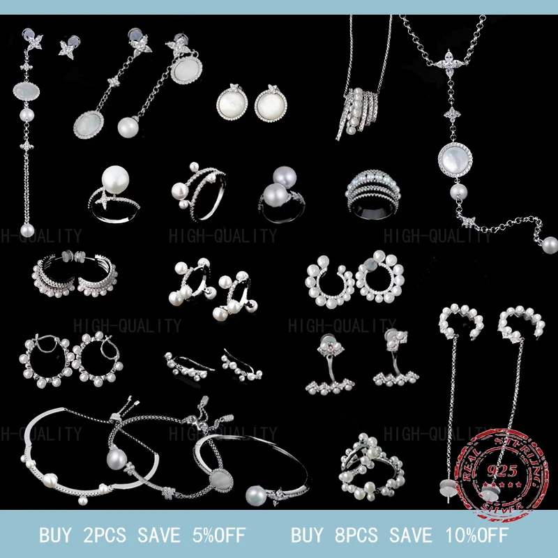 Женские серьги-кольца из серебра 925 пробы с кристаллами |