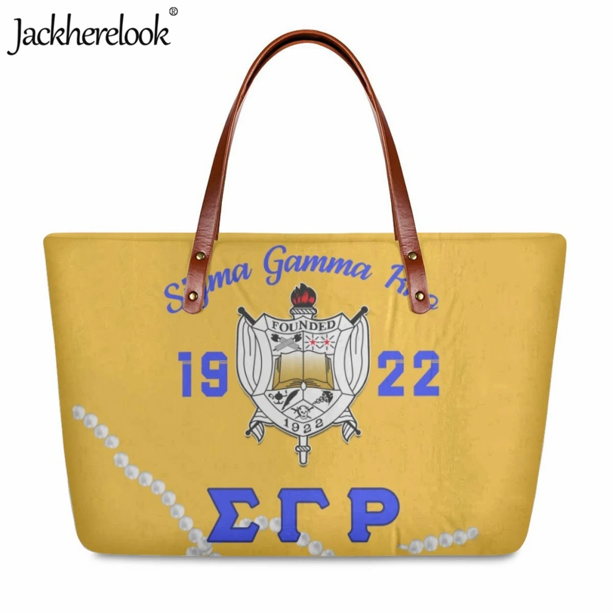 

Jackherelook Sigma Gamma Rho Sorority 1922, Женская Повседневная сумка через плечо с принтом, модная трендовая Сумка-тоут, брендовые дизайнерские женские сумки