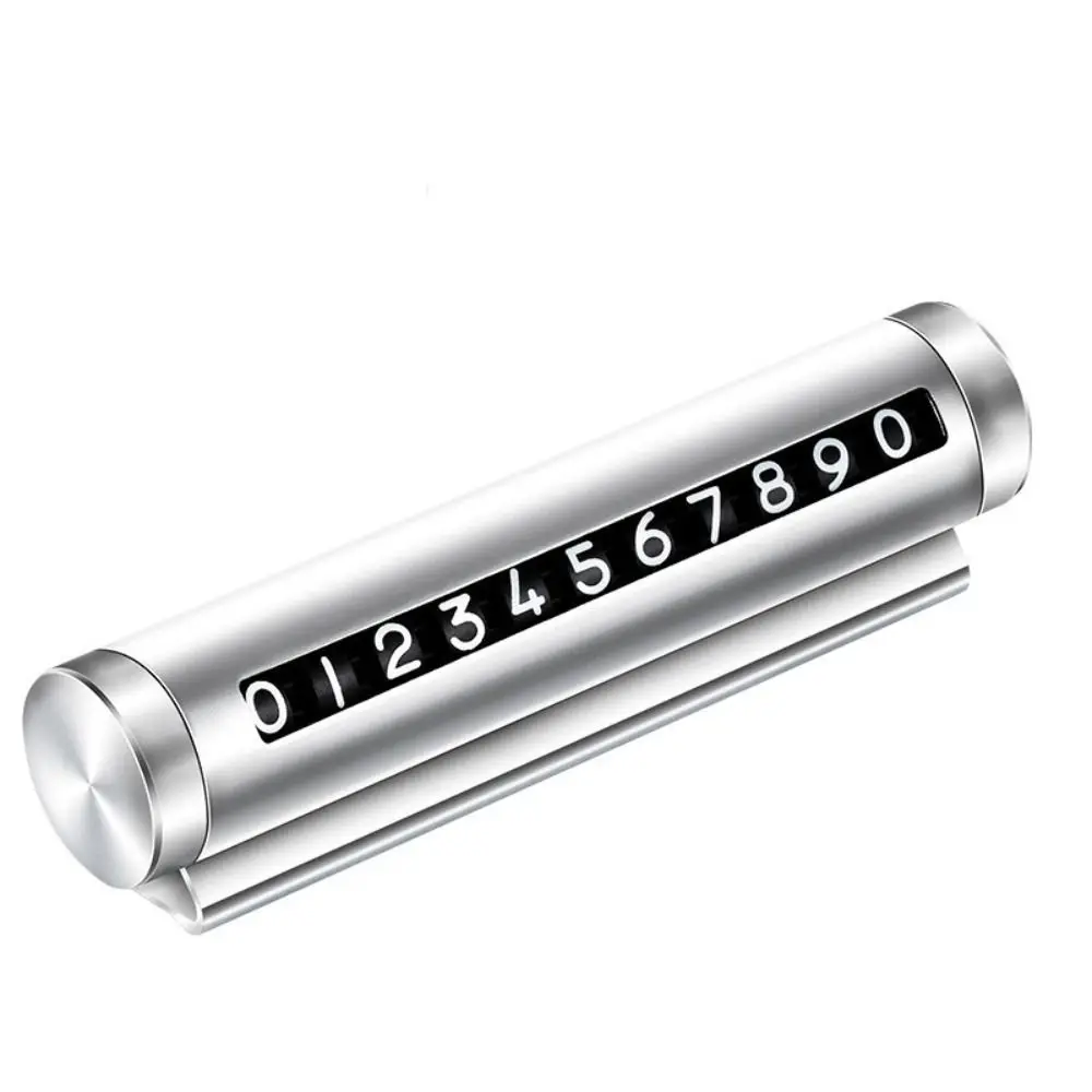 

Универсальная табличка с номером телефона, алюминиевая Металлическая Автомобильная карточка для временной парковки, роликовая регулировка, автомобильные аксессуары