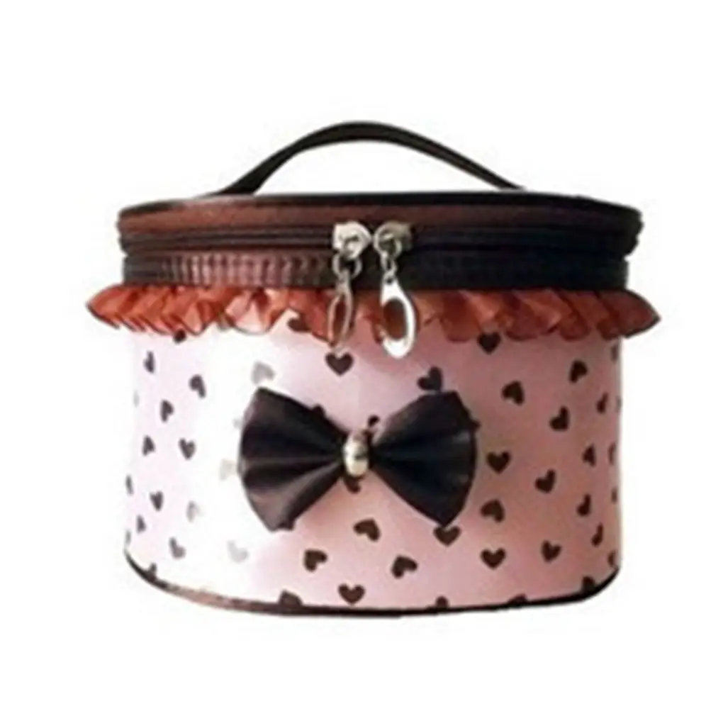 

Кружевная косметичка, косметичка, портативная круглая дорожная косметичка для женщин