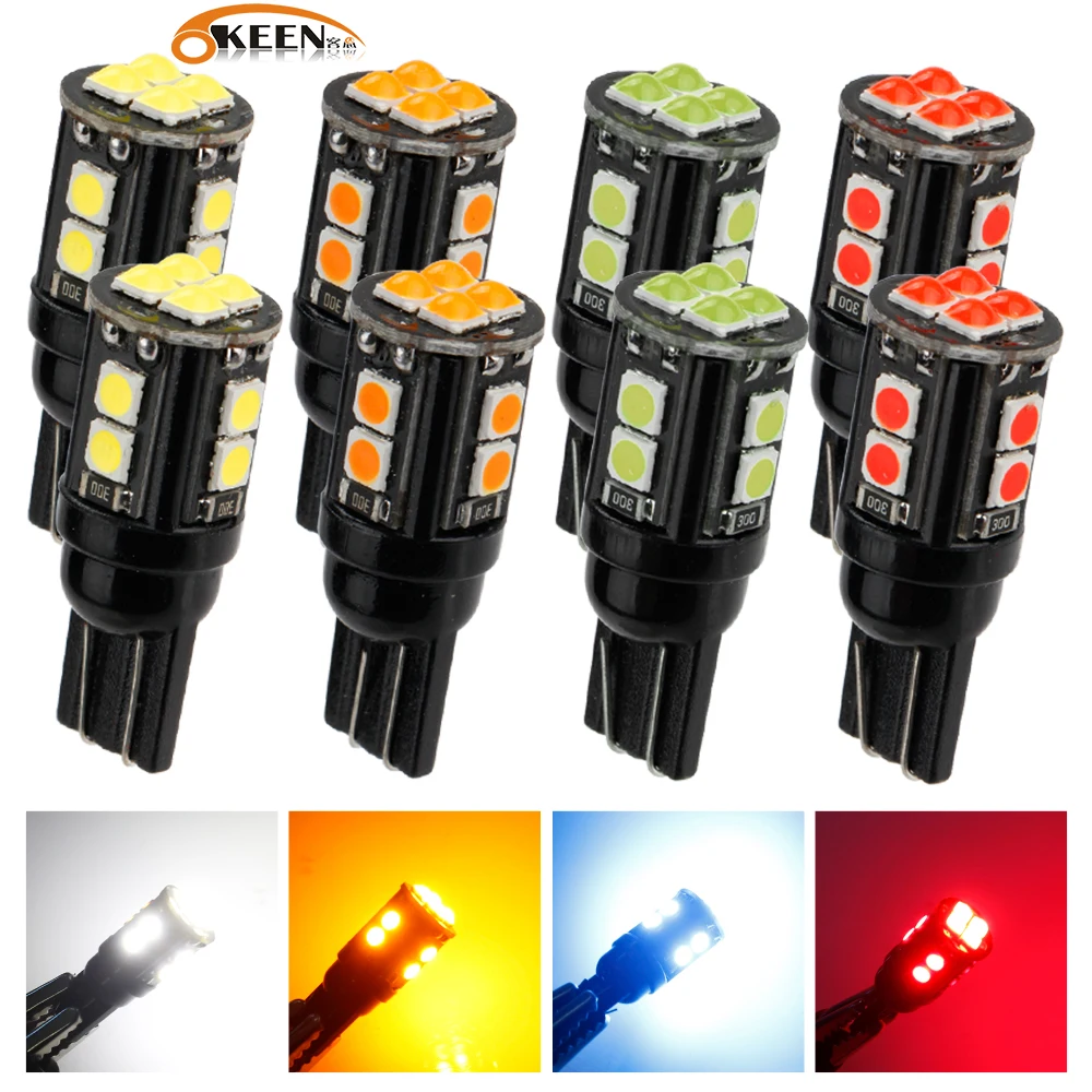 

8 светодиодный т., Автомобильные светодиодные лампы T10 3030 W5W 12SMD Canbus 12 В