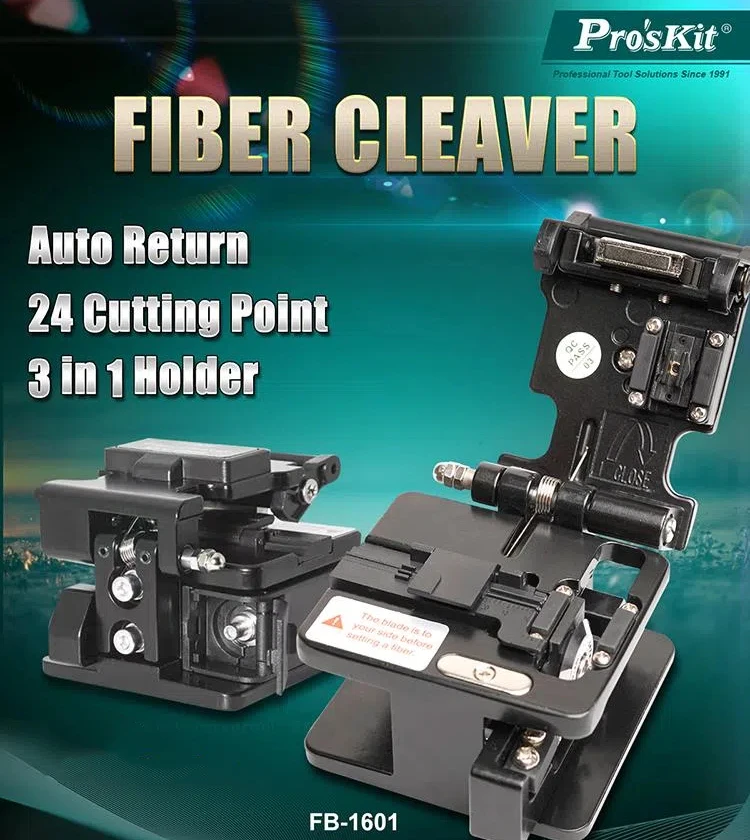 Pro'sKit FB-1601 Высокоточный нож для резки оптического волокна сварочный инструмент
