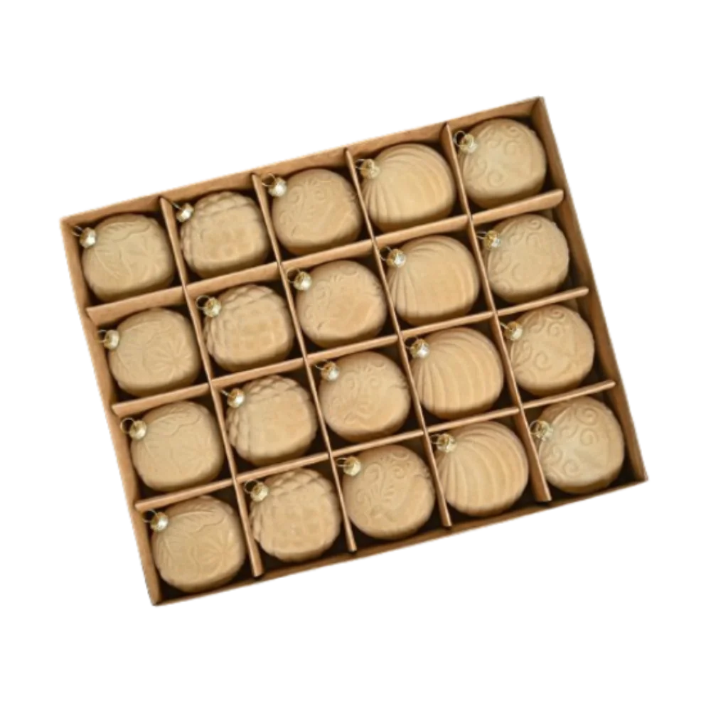 

Флокированные рождественские шары, 20 шт.