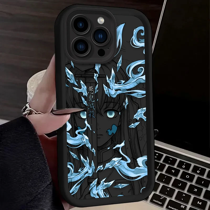 Фото Популярный чехол для телефона Xiaomi Redmi Note 15 14 13 12s 12 11 10 9s 9 8 7 A5 Pro Plus 4G 5G, мягкий, с принтом «Демон Слэйерс» Муичиро Кокушибо №3